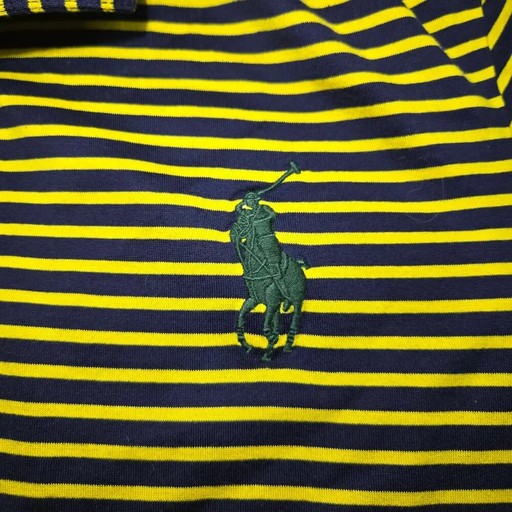 Polo Ralph Lauren Pro Fit Prima Cotton Striped Enlarged‎ Pony Polo Size Medium